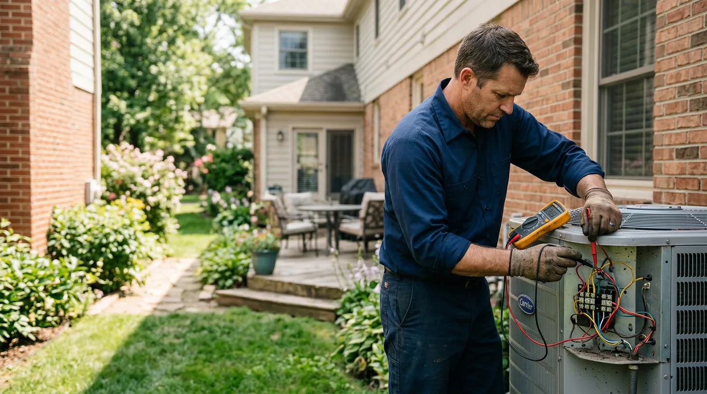 HVAC technician working near Germanton, NC